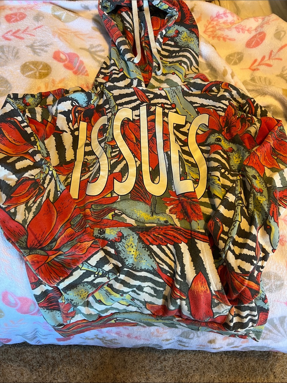Issues sweatshirt hummingbird print